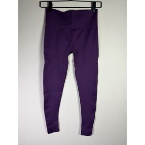 SET ACTIVE Seamless High Waist Leggings Purple Size M Workout Athleisure